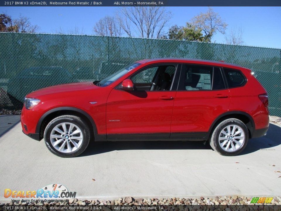 2017 BMW X3 xDrive28i Melbourne Red Metallic / Black Photo #7