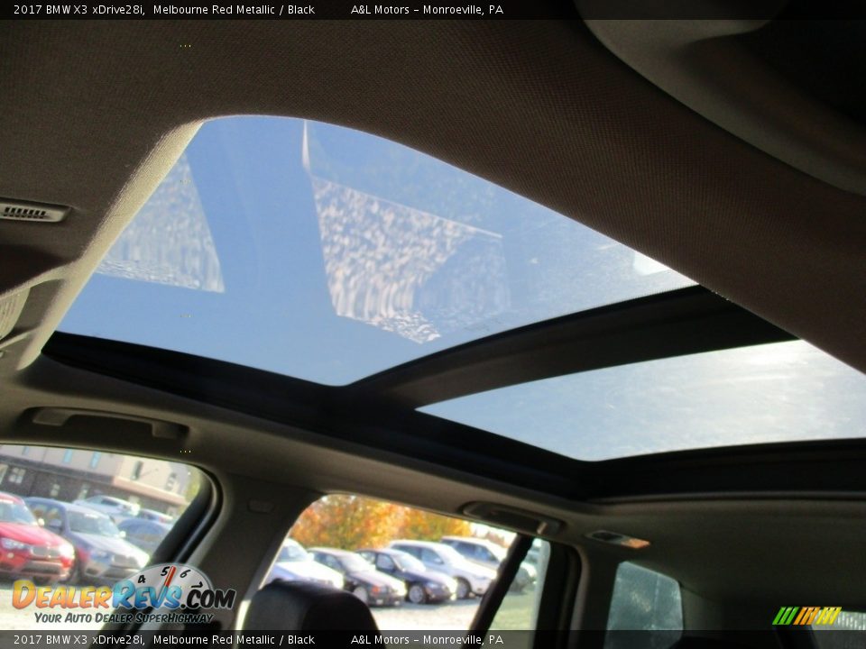 2017 BMW X3 xDrive28i Melbourne Red Metallic / Black Photo #10