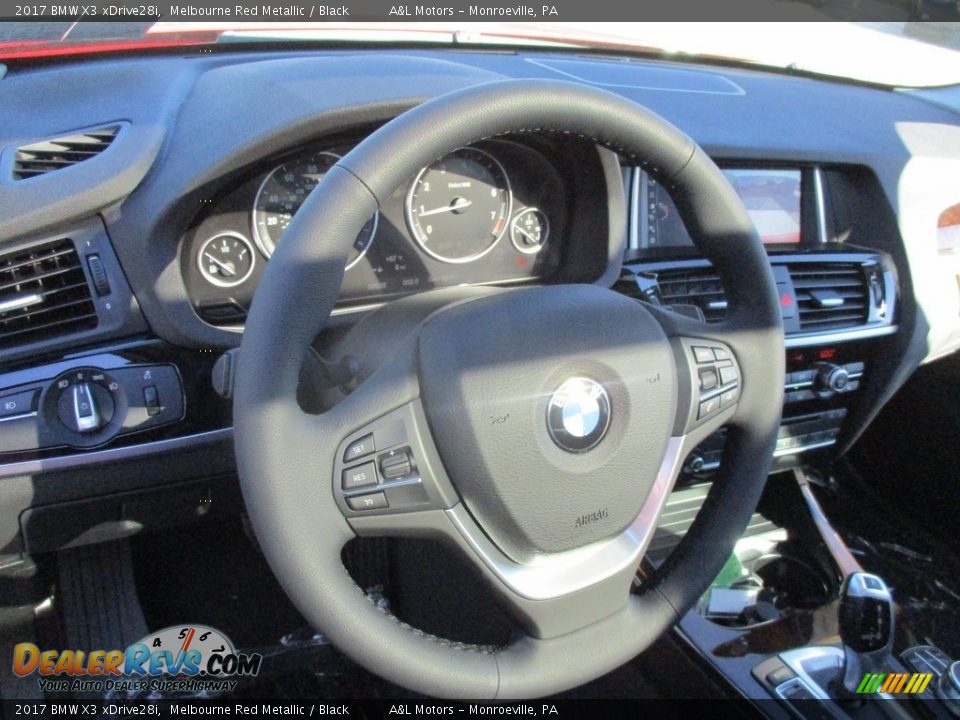 2017 BMW X3 xDrive28i Melbourne Red Metallic / Black Photo #13