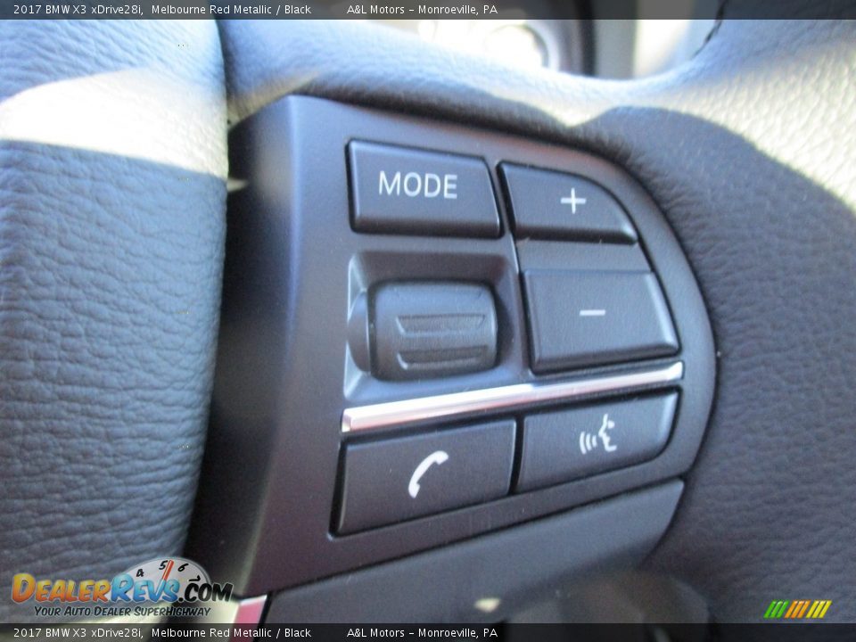 2017 BMW X3 xDrive28i Melbourne Red Metallic / Black Photo #16