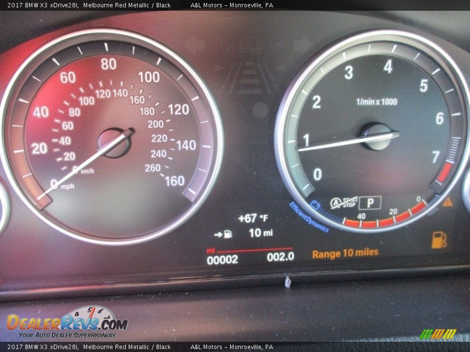 2017 BMW X3 xDrive28i Melbourne Red Metallic / Black Photo #20