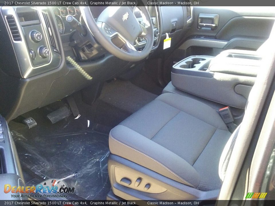 2017 Chevrolet Silverado 1500 LT Crew Cab 4x4 Graphite Metallic / Jet Black Photo #4