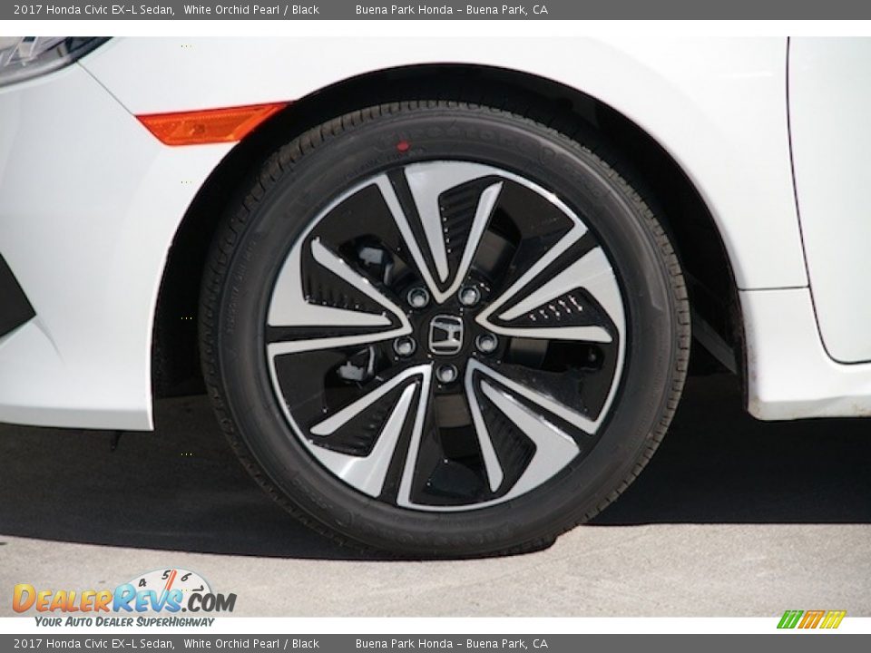 2017 Honda Civic EX-L Sedan White Orchid Pearl / Black Photo #5