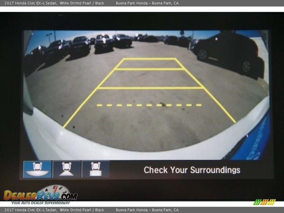 2017 Honda Civic EX-L Sedan White Orchid Pearl / Black Photo #6