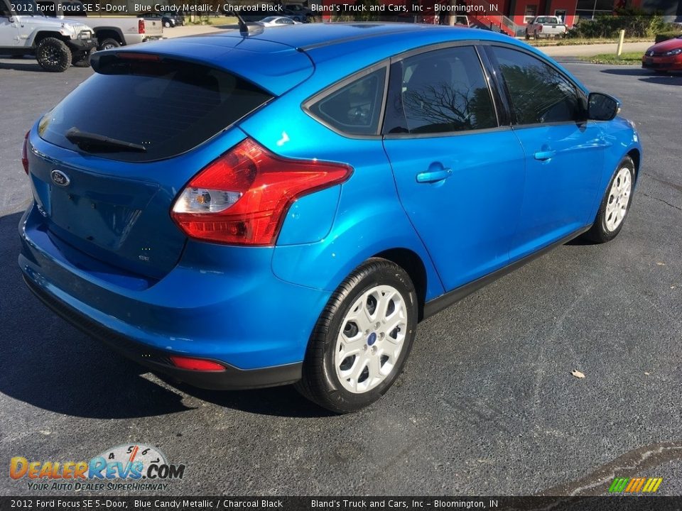 2012 Ford Focus SE 5-Door Blue Candy Metallic / Charcoal Black Photo #4