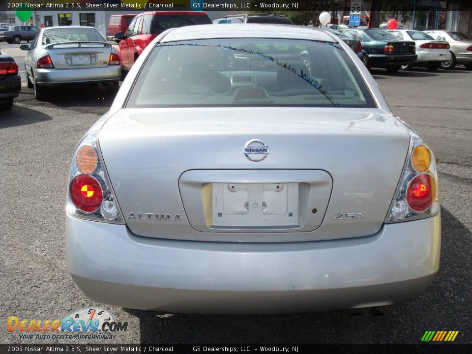 2003 Nissan Altima 2.5 S Sheer Silver Metallic / Charcoal Photo #6