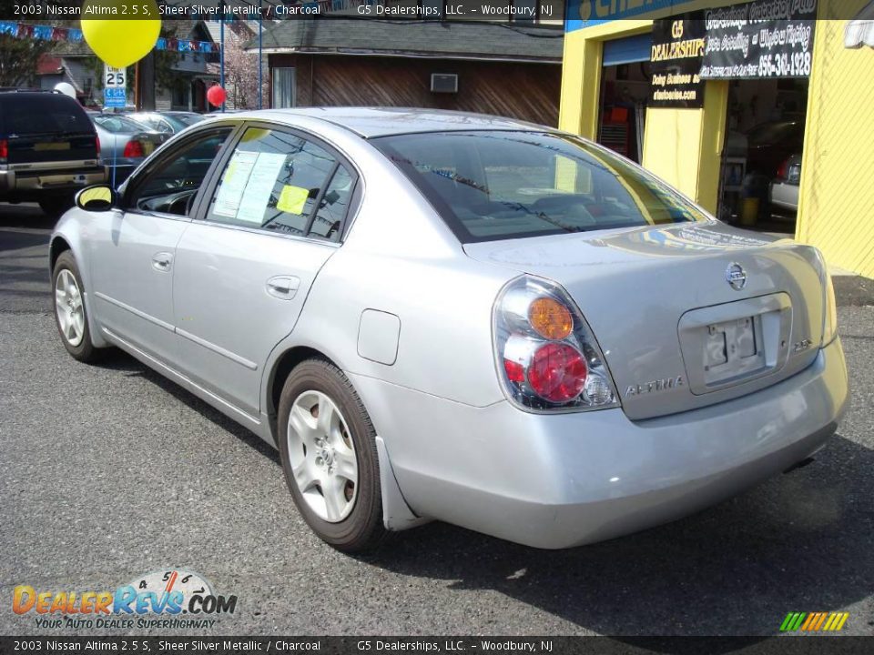 2003 Nissan Altima 2.5 S Sheer Silver Metallic / Charcoal Photo #7