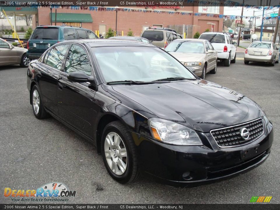 2006 Nissan Altima 2.5 S Special Edition Super Black / Frost Photo #3