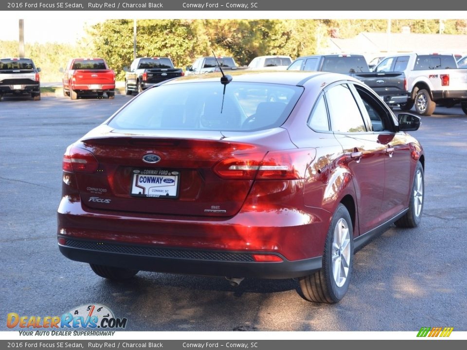 2016 Ford Focus SE Sedan Ruby Red / Charcoal Black Photo #3