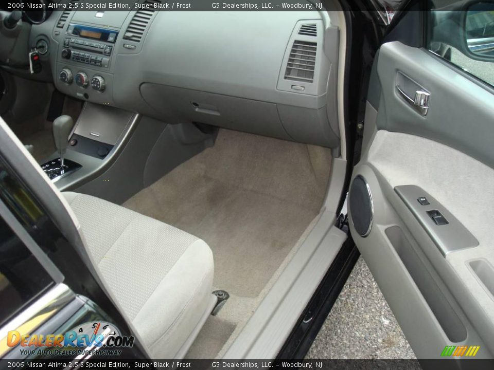 2006 Nissan Altima 2.5 S Special Edition Super Black / Frost Photo #13