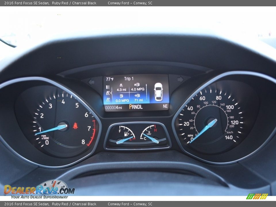2016 Ford Focus SE Sedan Ruby Red / Charcoal Black Photo #24