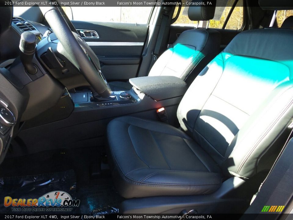 2017 Ford Explorer XLT 4WD Ingot Silver / Ebony Black Photo #12