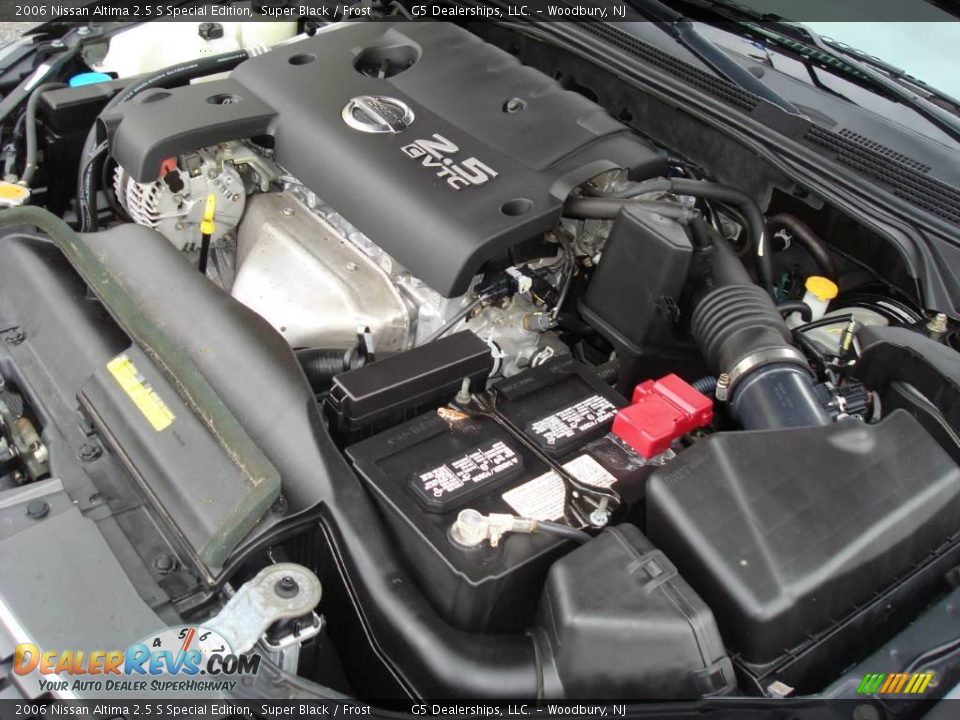 2006 Nissan Altima 2.5 S Special Edition Super Black / Frost Photo #18