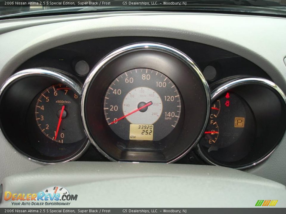 2006 Nissan Altima 2.5 S Special Edition Super Black / Frost Photo #25