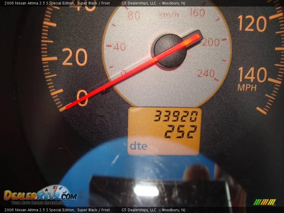 2006 Nissan Altima 2.5 S Special Edition Super Black / Frost Photo #26