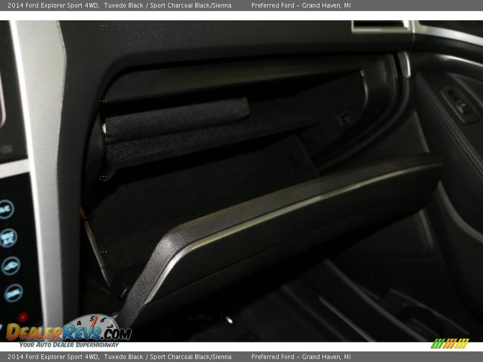 2014 Ford Explorer Sport 4WD Tuxedo Black / Sport Charcoal Black/Sienna Photo #22