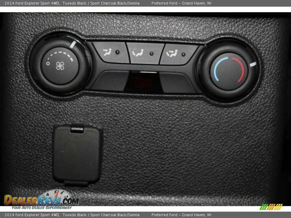 2014 Ford Explorer Sport 4WD Tuxedo Black / Sport Charcoal Black/Sienna Photo #27