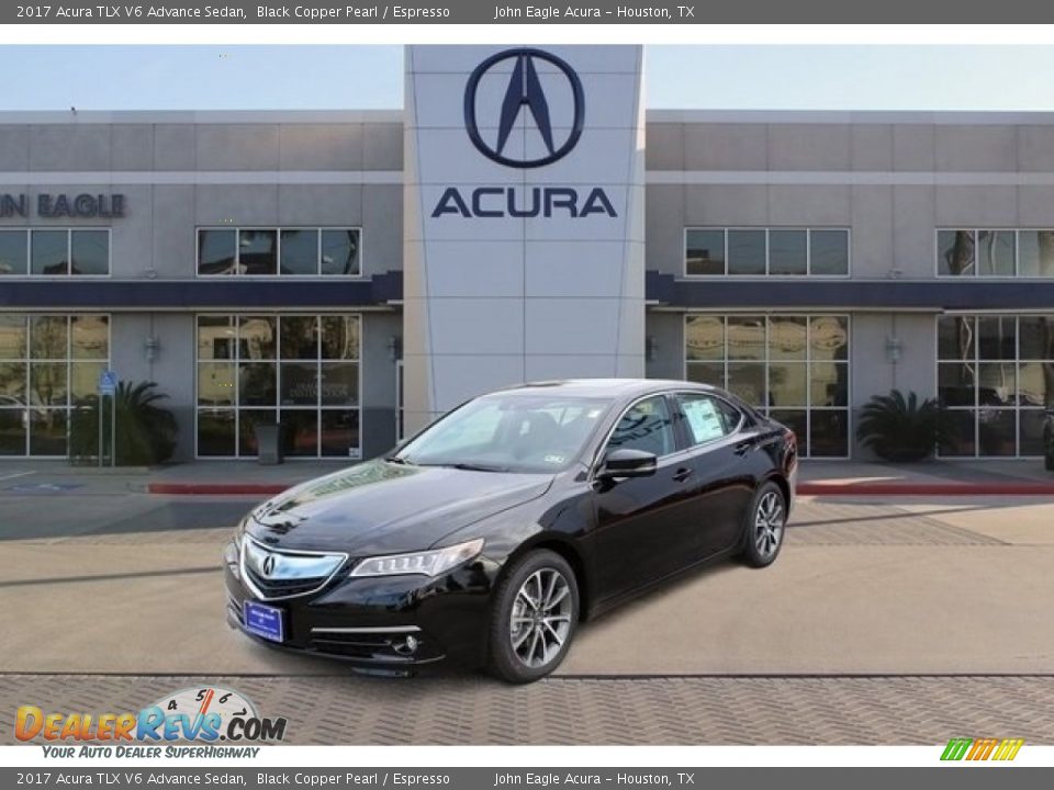 2017 Acura TLX V6 Advance Sedan Black Copper Pearl / Espresso Photo #3