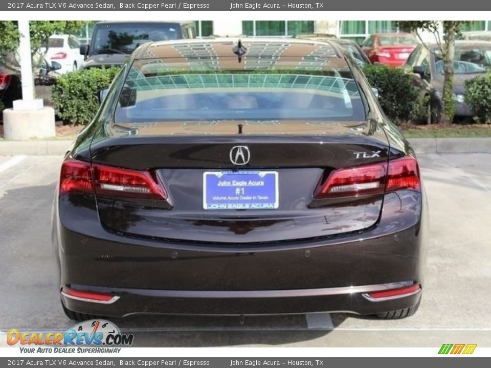 2017 Acura TLX V6 Advance Sedan Black Copper Pearl / Espresso Photo #6