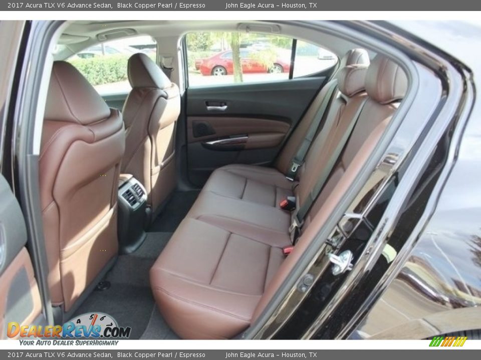 Rear Seat of 2017 Acura TLX V6 Advance Sedan Photo #15