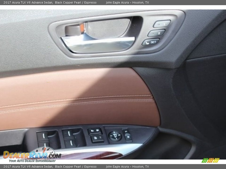 2017 Acura TLX V6 Advance Sedan Black Copper Pearl / Espresso Photo #18