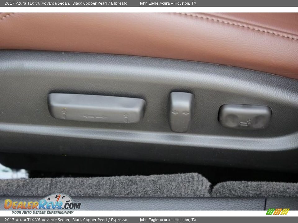 2017 Acura TLX V6 Advance Sedan Black Copper Pearl / Espresso Photo #21