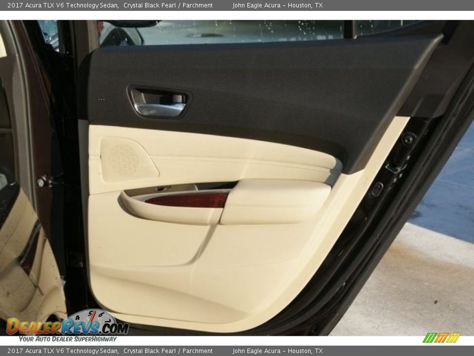 2017 Acura TLX V6 Technology Sedan Crystal Black Pearl / Parchment Photo #19