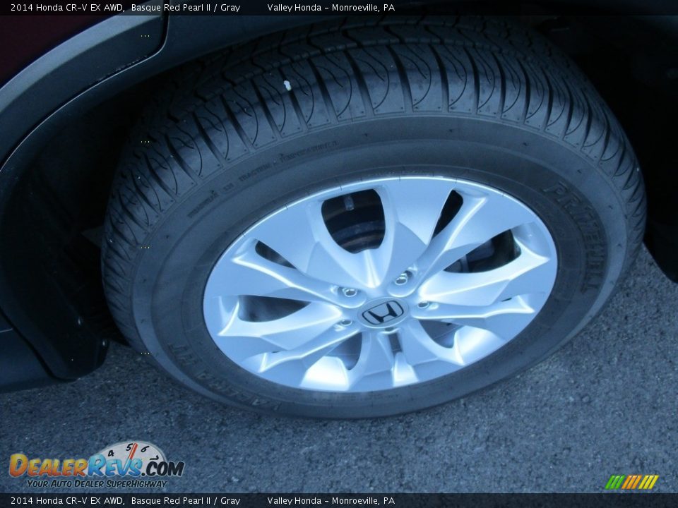 2014 Honda CR-V EX AWD Basque Red Pearl II / Gray Photo #3