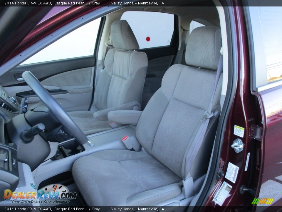 2014 Honda CR-V EX AWD Basque Red Pearl II / Gray Photo #10