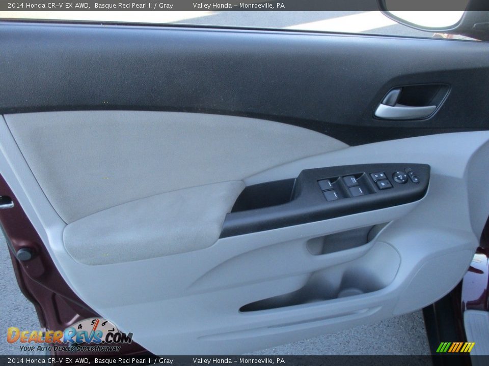 2014 Honda CR-V EX AWD Basque Red Pearl II / Gray Photo #12