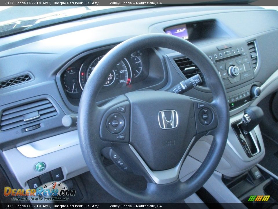 2014 Honda CR-V EX AWD Basque Red Pearl II / Gray Photo #14