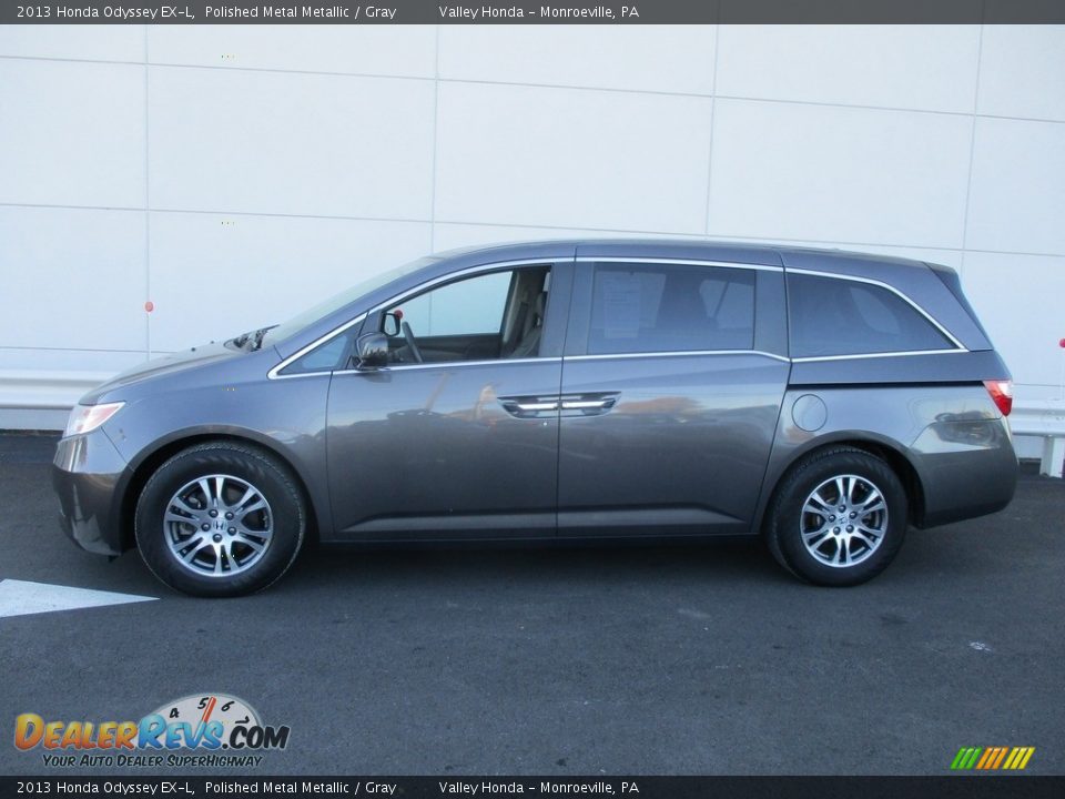 2013 Honda Odyssey EX-L Polished Metal Metallic / Gray Photo #2
