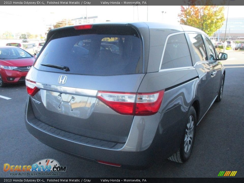 2013 Honda Odyssey EX-L Polished Metal Metallic / Gray Photo #6