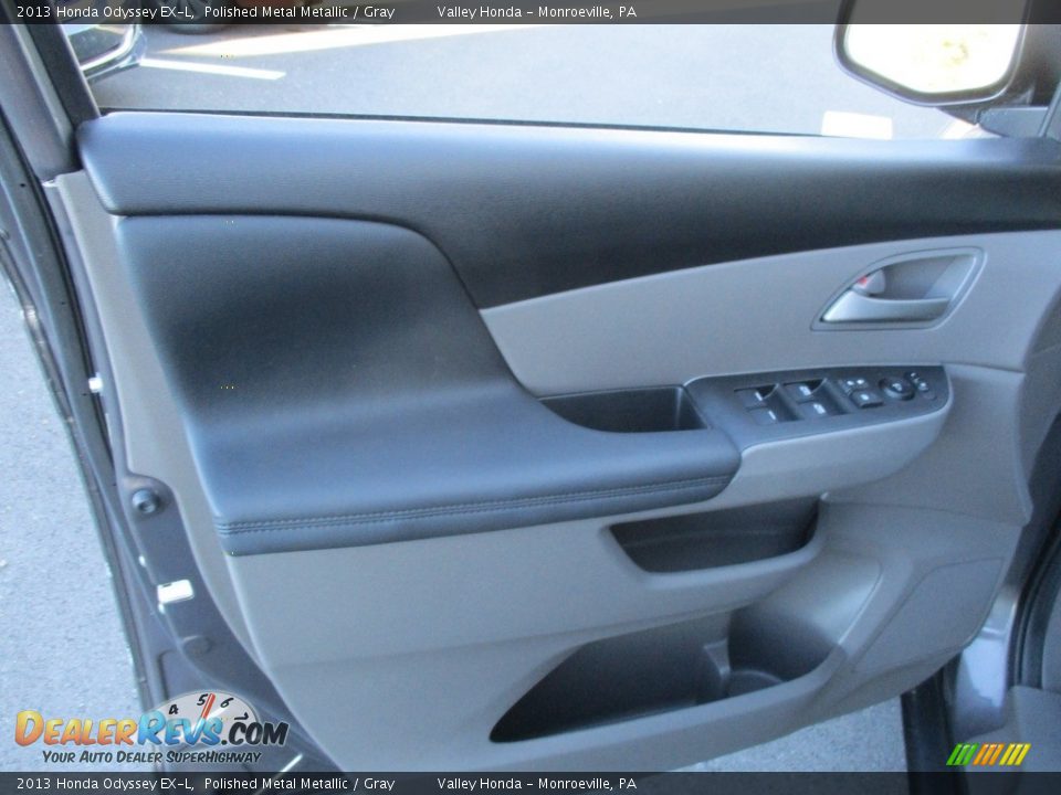 2013 Honda Odyssey EX-L Polished Metal Metallic / Gray Photo #10