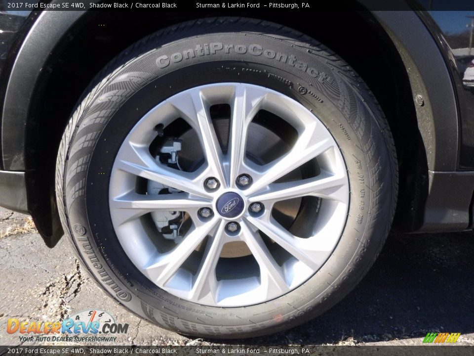 2017 Ford Escape SE 4WD Shadow Black / Charcoal Black Photo #6