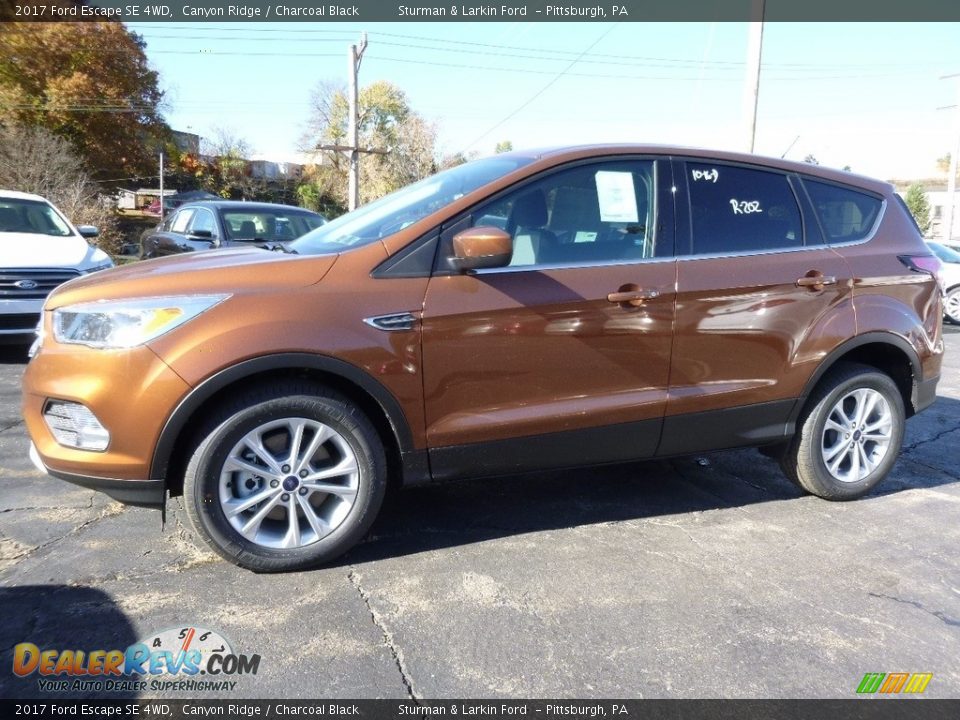 2017 Ford Escape SE 4WD Canyon Ridge / Charcoal Black Photo #5