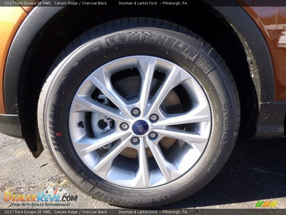 2017 Ford Escape SE 4WD Canyon Ridge / Charcoal Black Photo #6
