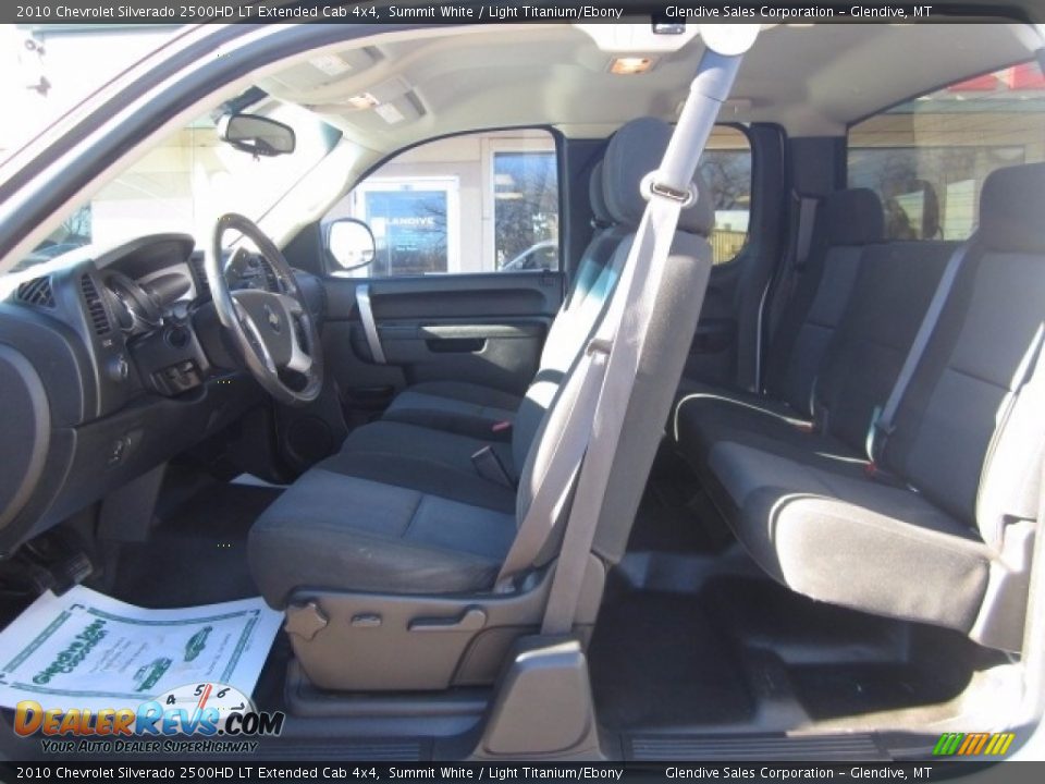 2010 Chevrolet Silverado 2500HD LT Extended Cab 4x4 Summit White / Light Titanium/Ebony Photo #11