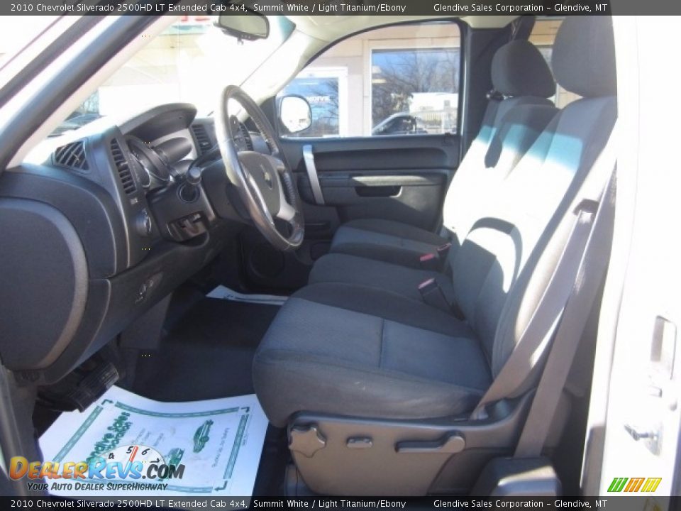 2010 Chevrolet Silverado 2500HD LT Extended Cab 4x4 Summit White / Light Titanium/Ebony Photo #12