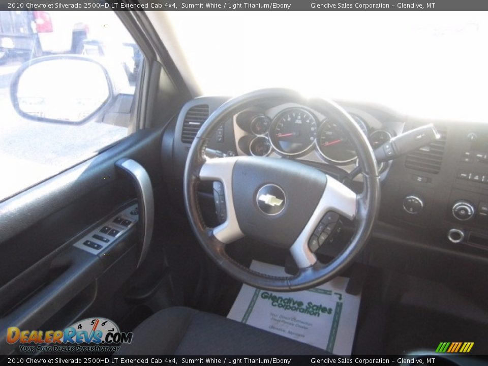 2010 Chevrolet Silverado 2500HD LT Extended Cab 4x4 Summit White / Light Titanium/Ebony Photo #20