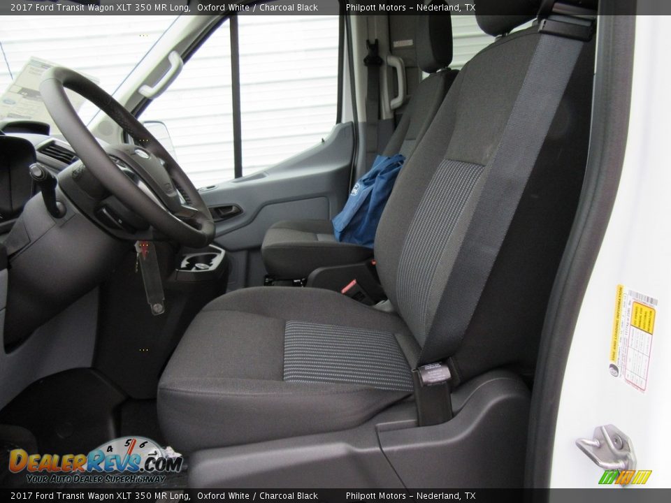 Charcoal Black Interior - 2017 Ford Transit Wagon XLT 350 MR Long Photo #22