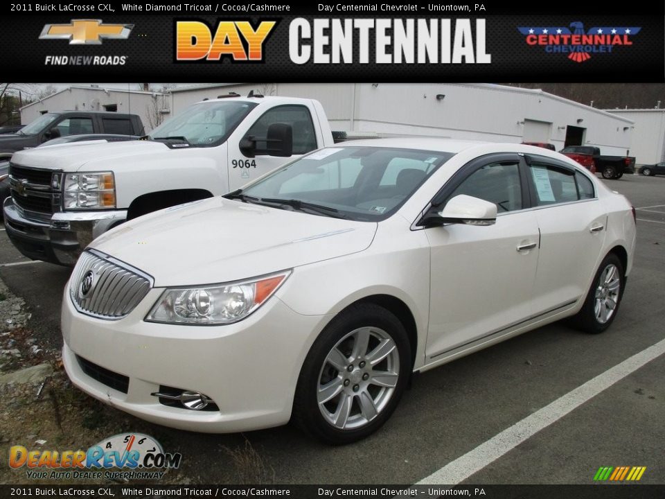 2011 Buick LaCrosse CXL White Diamond Tricoat / Cocoa/Cashmere Photo #1