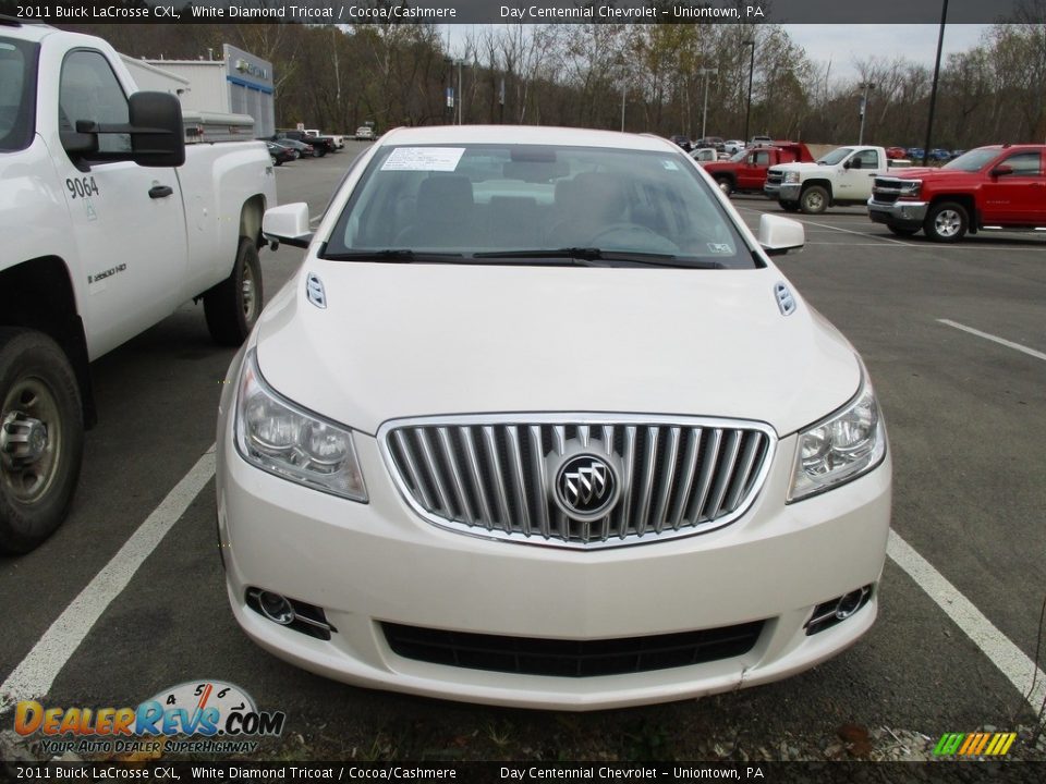 2011 Buick LaCrosse CXL White Diamond Tricoat / Cocoa/Cashmere Photo #2