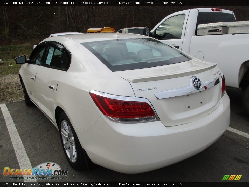 2011 Buick LaCrosse CXL White Diamond Tricoat / Cocoa/Cashmere Photo #5