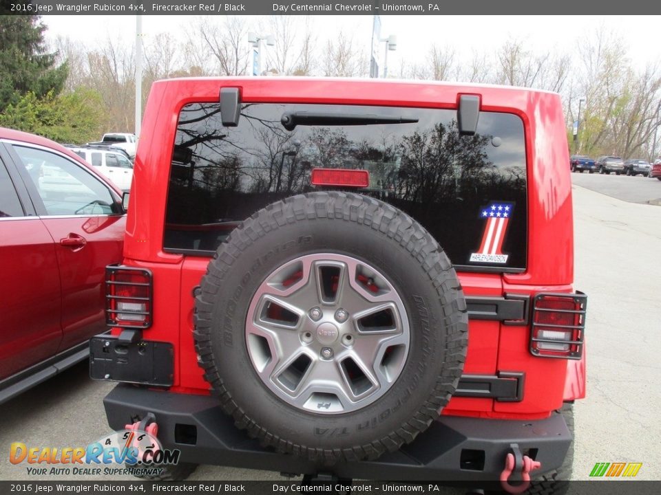 2016 Jeep Wrangler Rubicon 4x4 Firecracker Red / Black Photo #4