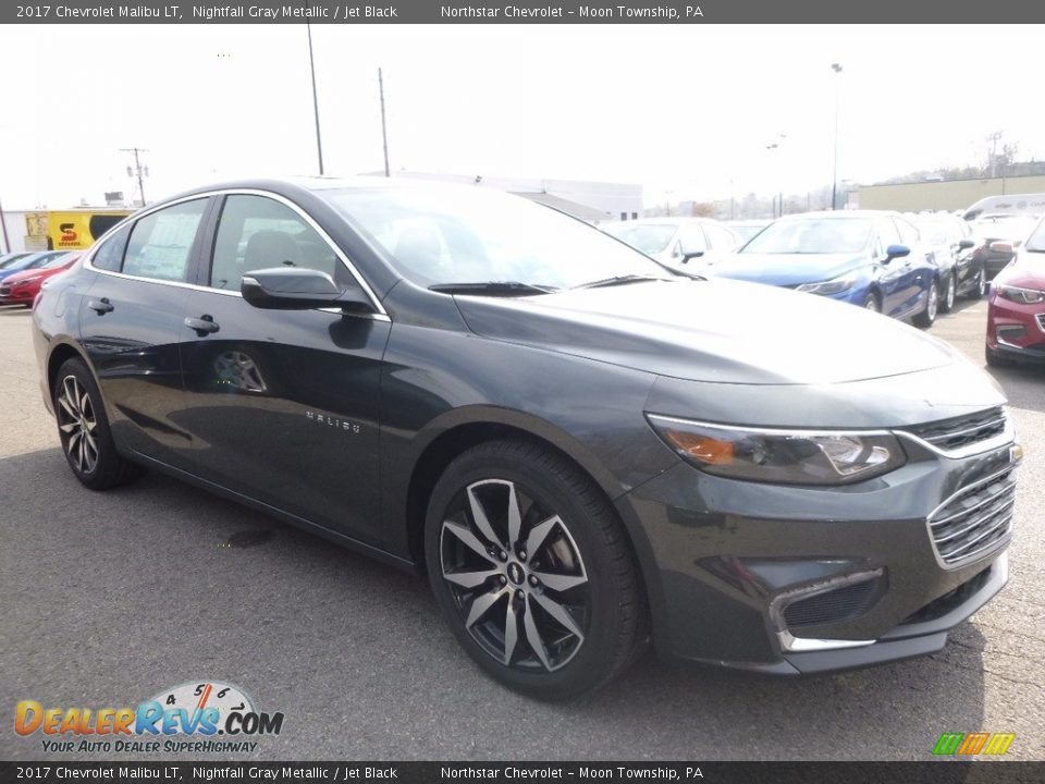2017 Chevrolet Malibu LT Nightfall Gray Metallic / Jet Black Photo #3