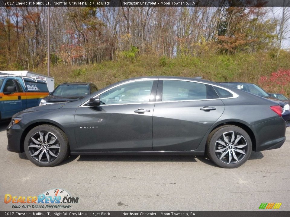 2017 Chevrolet Malibu LT Nightfall Gray Metallic / Jet Black Photo #8