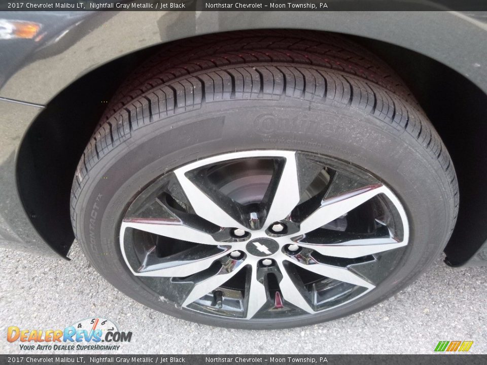 2017 Chevrolet Malibu LT Nightfall Gray Metallic / Jet Black Photo #9