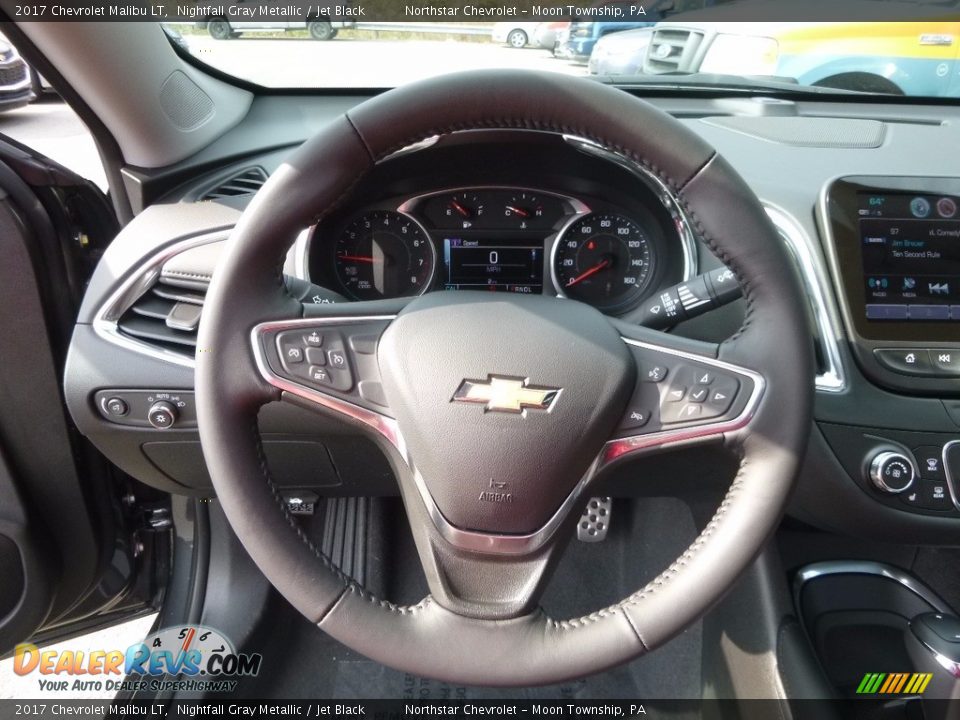 2017 Chevrolet Malibu LT Nightfall Gray Metallic / Jet Black Photo #16