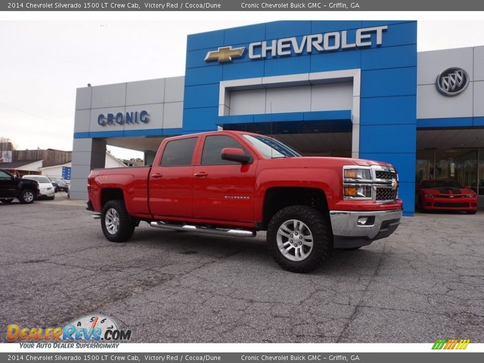 2014 Chevrolet Silverado 1500 LT Crew Cab Victory Red / Cocoa/Dune Photo #1